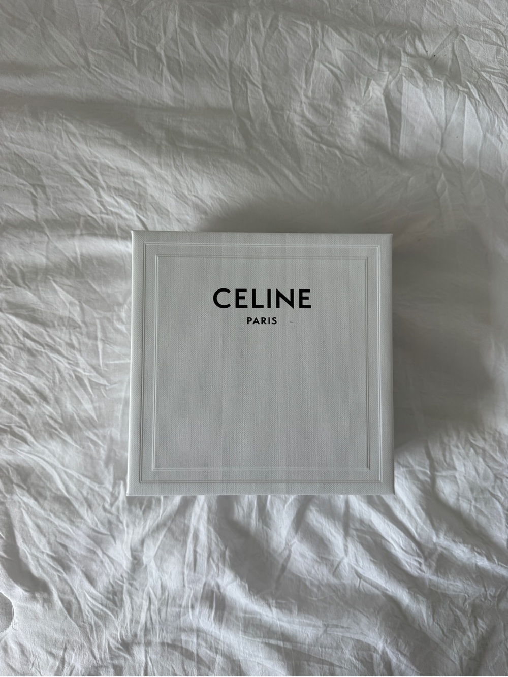 CELINE Paris White Belt Gift Box